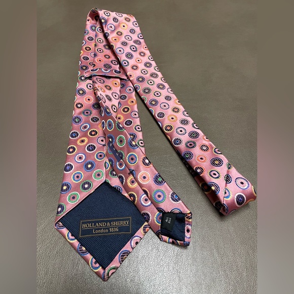 Holland & Sherry London 1836 Silk Tie - Picture 2 of 4